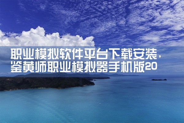 职业模拟软件平台下载安装